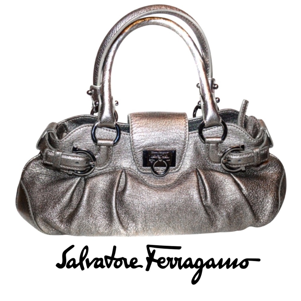 Authentic SALVATORE FERRAGAMO Marisa Leather Bag